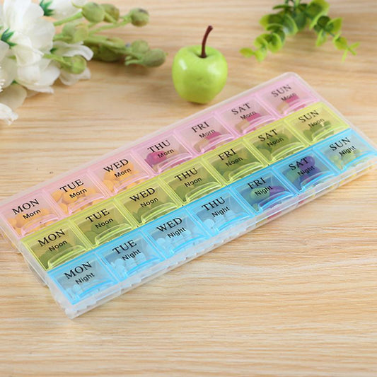21 - Grid Pill Medicine Box Organizer
