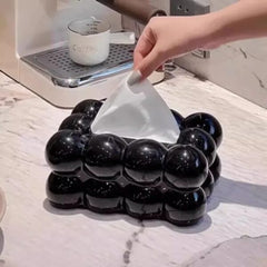 Bubble Shape Tissue Box-Black