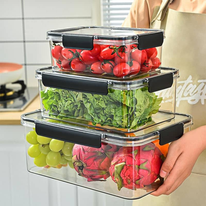 3 Pc Clear food container Set