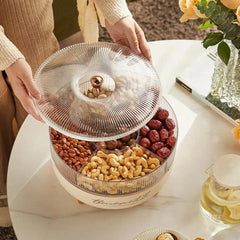 Rotating Snack & Nut Storage Box-OffWhite