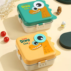Dino Saur Design Bento Lunch Box-Green