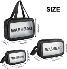 3 Pc Wash Bag Set-Pink