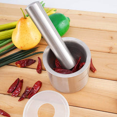Heavy Duty Stainless Steel Mortar Pestle