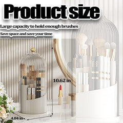 Rotating Cosmetics Brush Organizer