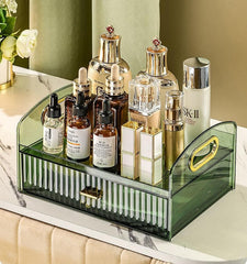 2-Tier Luxury Makeup Box-Green