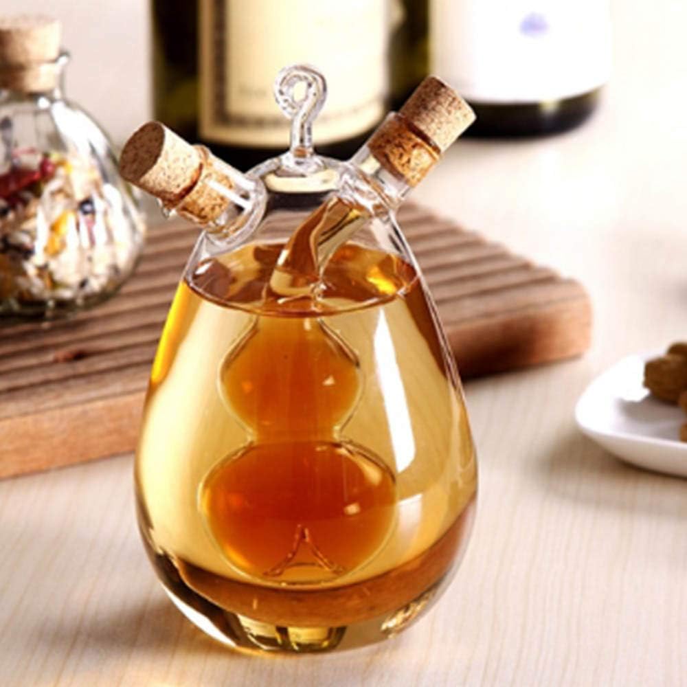 Double Sided Glass Oil Bottle