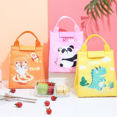 Cartoon Design Food Thermal Bag-Pink