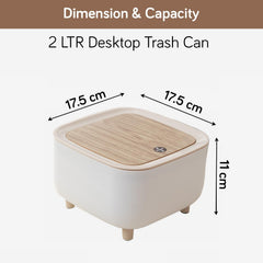 Square Style Mini Trash Can