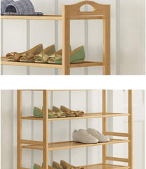 4 Tier Wooden Shoe Rack
