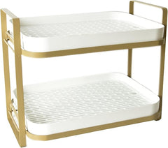 2 Tier Multifunctional Kitchen Storage Drain Rack