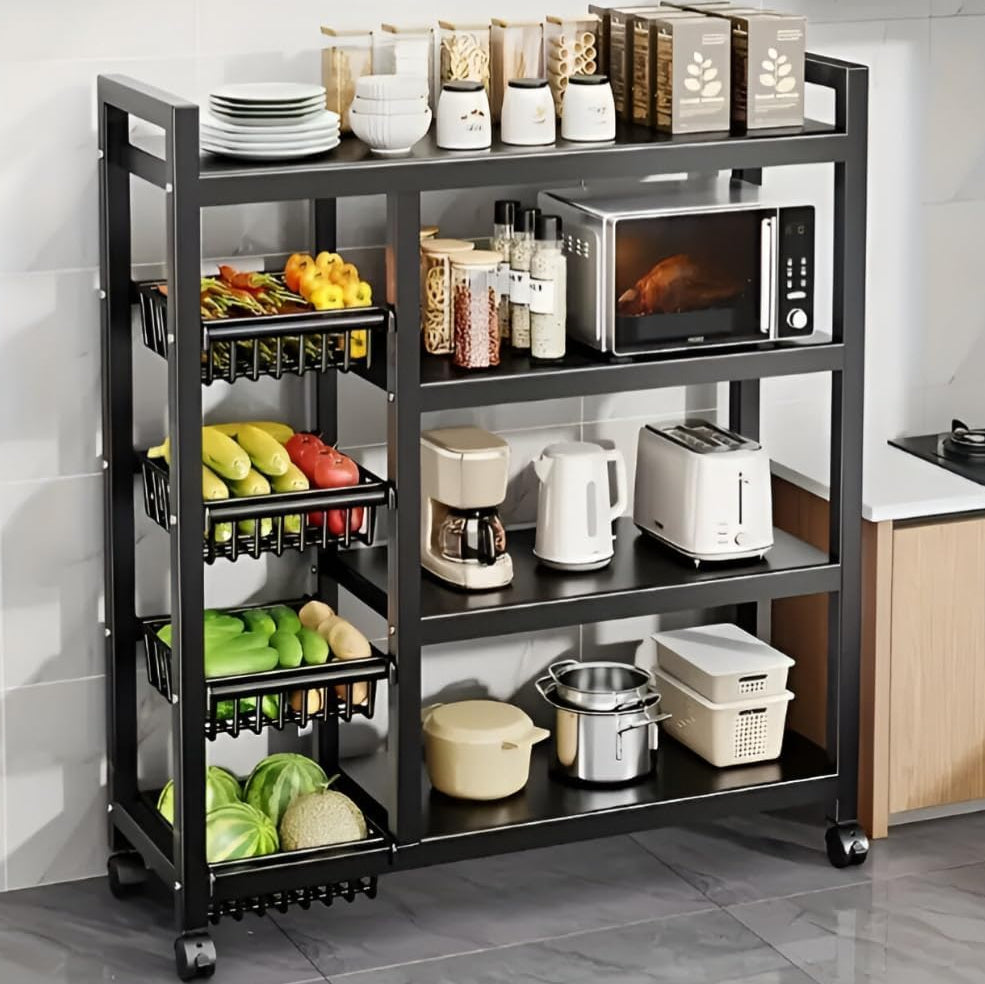 Minor Damage Premium Multifunctional Storage Rack - With Wheels