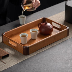 Rectangle 3 Pc Wooden Tray Set