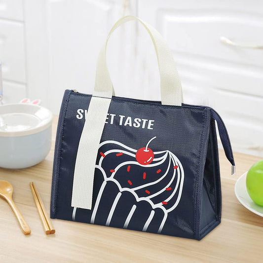 Insulated Food Storage Bag with Zip-Blue