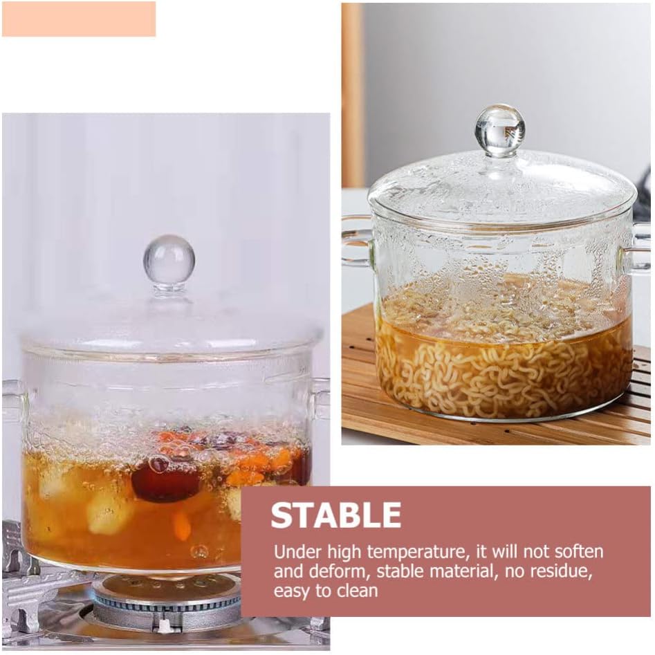 Glass Stovetop Cooking Pot -1900ML