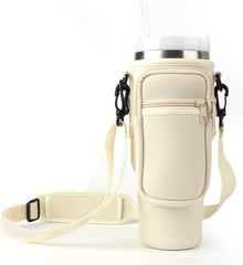 Water Bottle Carrier Bag with Phone Pocket