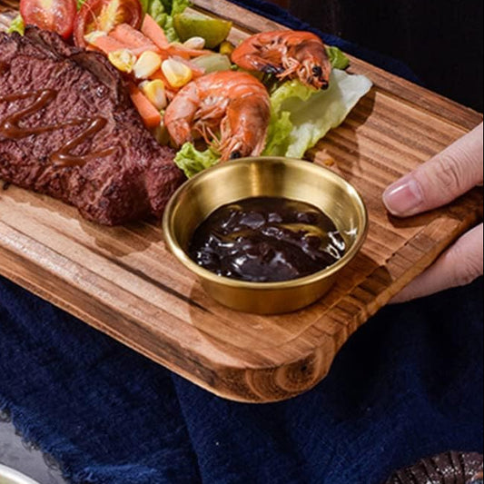 Golden Seasoning Plate Round Small