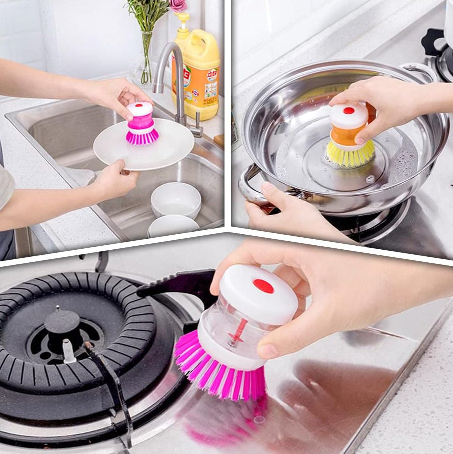 Soap Dispensing Cleaning Brush