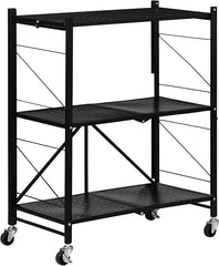 3 Layer Foldable Kitchen Storage Trolley