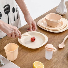 48 Pcs Outdoor Set Plastic Tableware Set-Skin