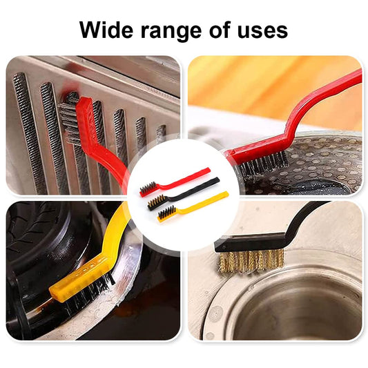 3 Pcs Mini Wire Brush Set