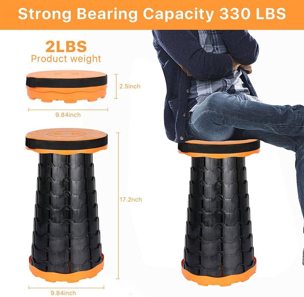 Collapsible Telescoping Portable Stool