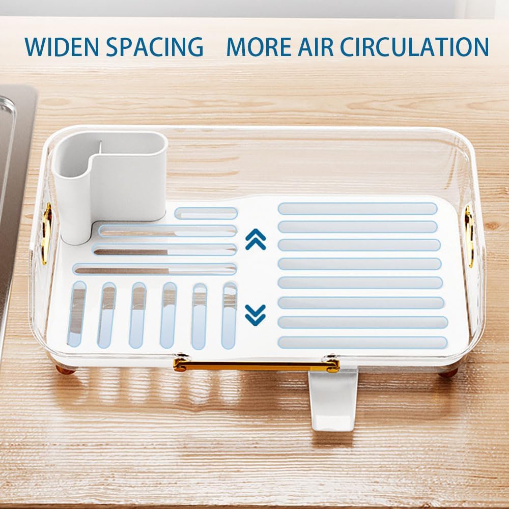 Acrylic Dish Drying Rack-White