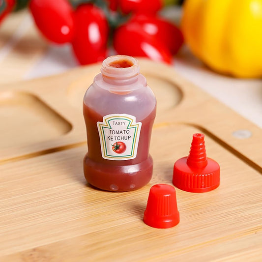 2 Pcs Mini Ketchup Bottles