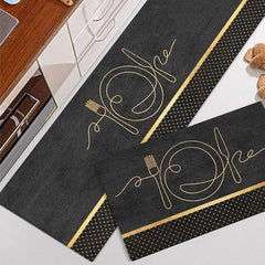 Pair of Non-Slip Kitchen Mat-D4