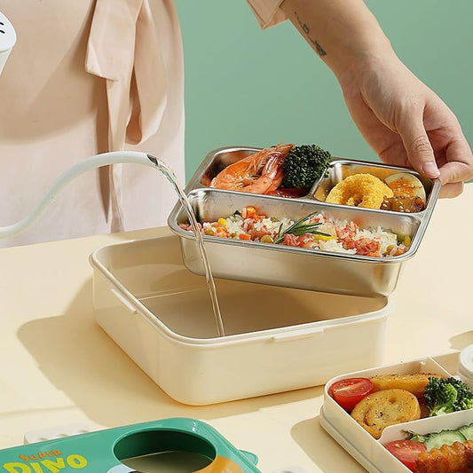 Dino Saur Design Bento Lunch Box-Green