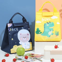 Cartoon Design Food Thermal Bag-Blue