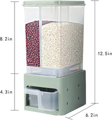 Two-Grid Grain Storage Box-Grey (Minor Damage)