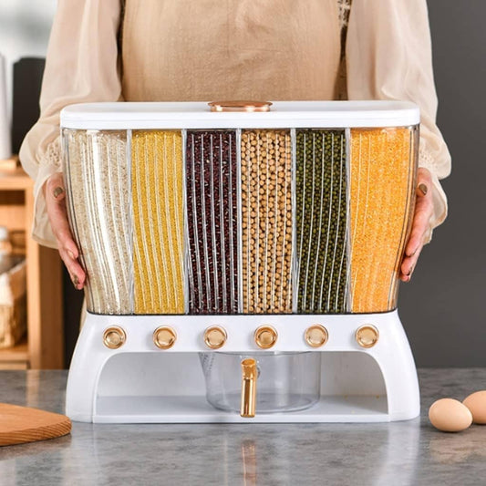 6 Grids Cereal Beans Dispenser
