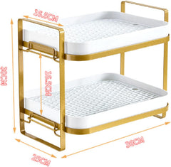 2 Tier Multifunctional Kitchen Storage Drain Rack