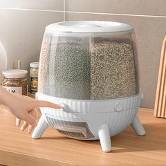 Rotating Grain Storage Container