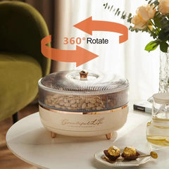 Rotating Snack & Nut Storage Box-OffWhite