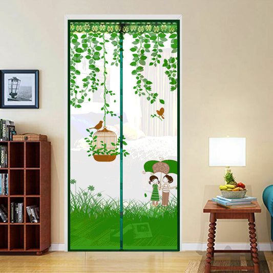 Printed Magnetic Mosquito Net -Green