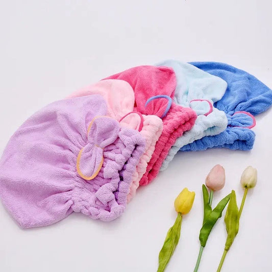 Quick Hair Drying Bath Towel Cap