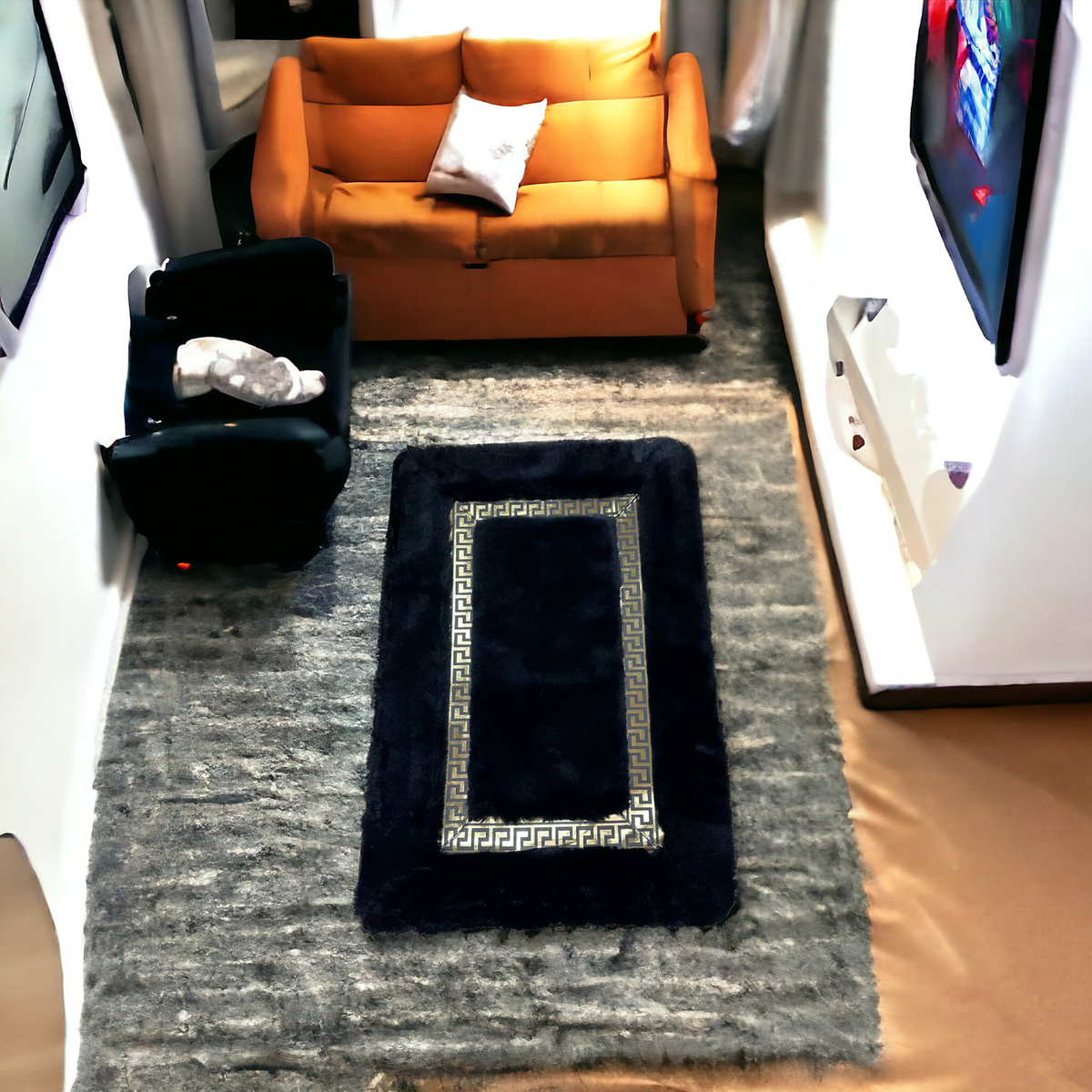 Versace Floor Mat-Black (60*90)