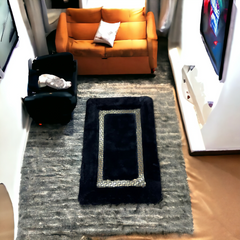 Versace Floor Mat-Black (60*90)