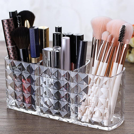 3 Compartments Brush Holder