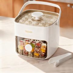 Double Layer Ice Cube Tray with Bin