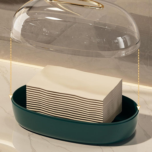 Acrylic Luxury Wall Mounted Tissue Box-Green