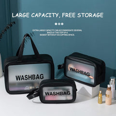 3 Pc Wash Bag Set-Black