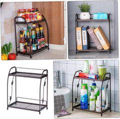 2 layer Storage Organizer Kitchen Shelf