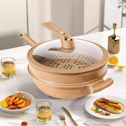 2 in 1 Pressure Steamer Wok