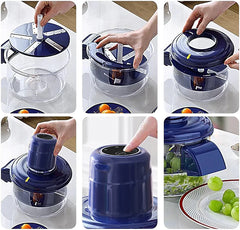 Rechargeable Electric Fruit Peeler-Blue D2