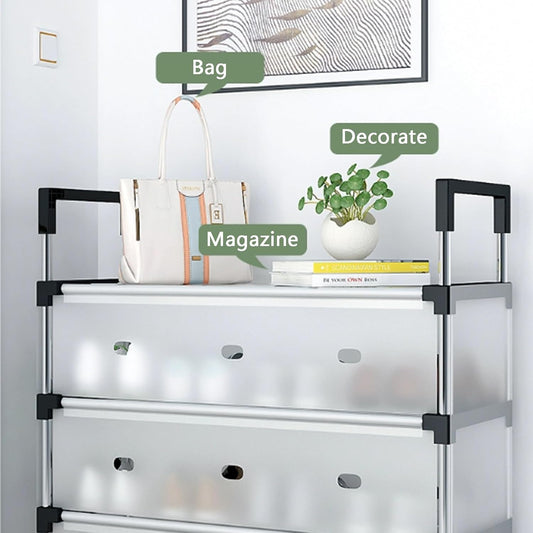 6 Layer Metal Shoe Organizer Rack