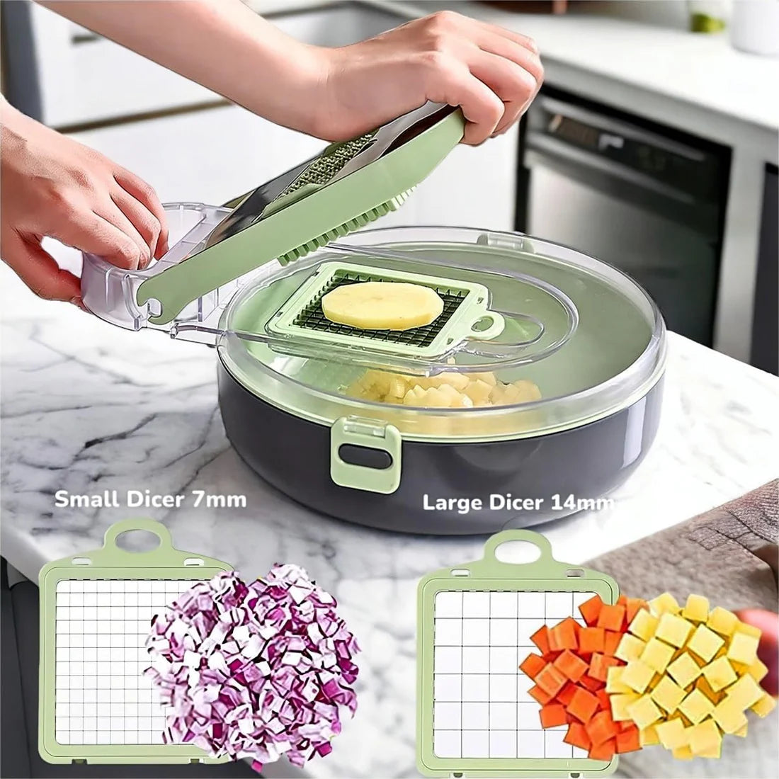 9 IN 1 MULTIFUNCTION VEGETABLE CUTTER-Minor Damage