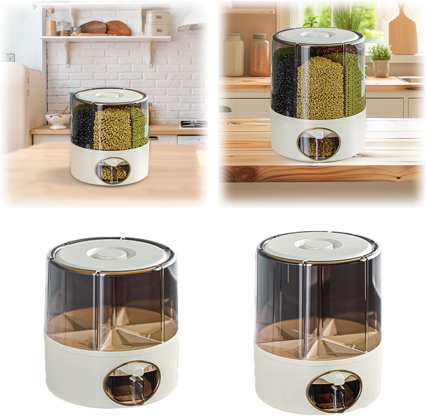 6 Grid Food Grain Storage Container