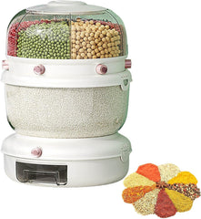 Double Layer 360° Rotating Food Dispenser